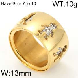 Stainless Steel Gold-plating Ring