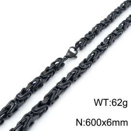 Stainless Steel Black-plating Necklace