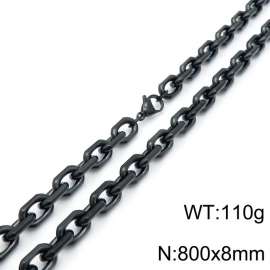 Stainless Steel Black-plating Necklace