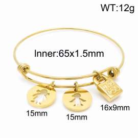 Stainless Steel Gold-plating Bangle