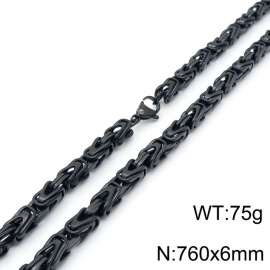 Stainless Steel Black-plating Necklace