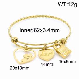 Stainless Steel Gold-plating Bangle