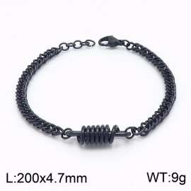 Stainless Steel Black-plating Bracelet