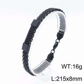 Stainless Steel Black-plating Bracelet