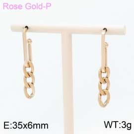 SS Rose Gold-Plating Earring