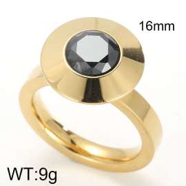 Stainless Steel Stone&Crystal Ring