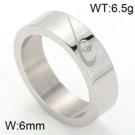 Stainless Steel Stone&Crystal Ring