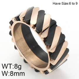 Stainless Steel Rose Gold-plating Ring