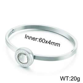 Stainless Steel Stone Bangle