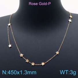 SS Rose Gold-Plating Necklace