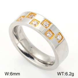 Stainless Steel Stone&Crystal Ring