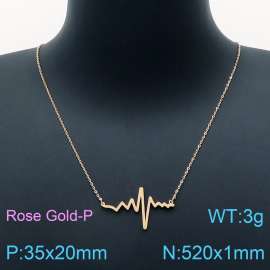 SS Rose Gold-Plating Necklace