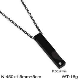 Stainless Steel Black-plating Necklace