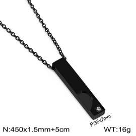 Stainless Steel Black-plating Necklace