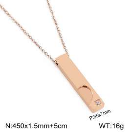 SS Rose Gold-Plating Necklace