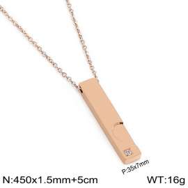 SS Rose Gold-Plating Necklace