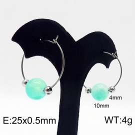 Stainless Steel Stone&Crystal Earring