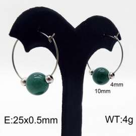 Stainless Steel Stone&Crystal Earring