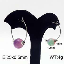 Stainless Steel Stone&Crystal Earring