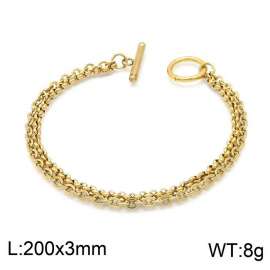 Stainless Steel Gold-plating Bracelet