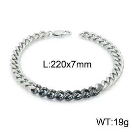 Stainless Steel Black-plating Bracelet