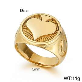 Stainless Steel Gold-plating Ring