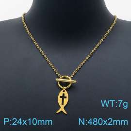 SS Gold-Plating Necklace