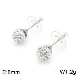 Stainless Steel Stone&Crystal Earring