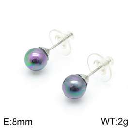 SS Shell Pearl Earrings