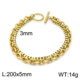 Stainless Steel Gold-plating Bracelet