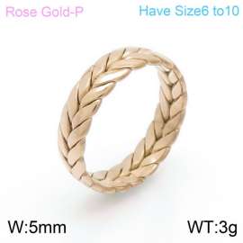 Stainless Steel Rose Gold-plating Ring