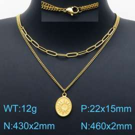 SS Gold-Plating Necklace