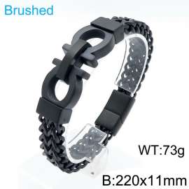 Stainless Steel Black-plating Bracelet