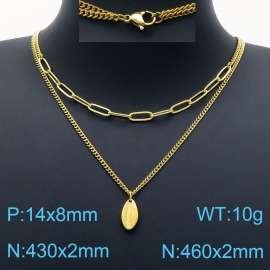 SS Gold-Plating Necklace