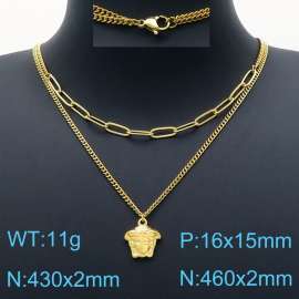 SS Gold-Plating Necklace