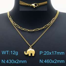 SS Gold-Plating Necklace