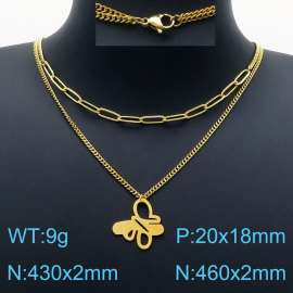 SS Gold-Plating Necklace