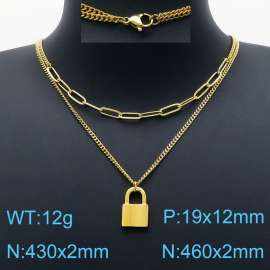 SS Gold-Plating Necklace