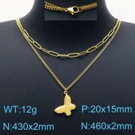 SS Gold-Plating Necklace