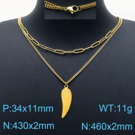 SS Gold-Plating Necklace