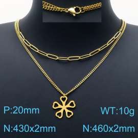 SS Gold-Plating Necklace