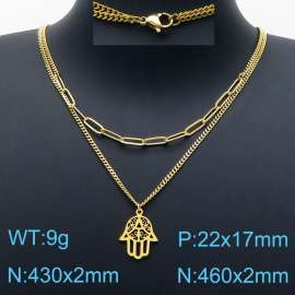 SS Gold-Plating Necklace