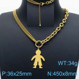 SS Gold-Plating Necklace