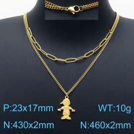 SS Gold-Plating Necklace