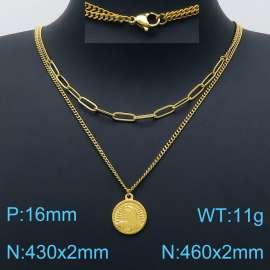 SS Gold-Plating Necklace