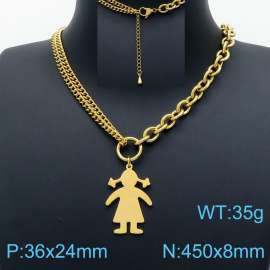 SS Gold-Plating Necklace