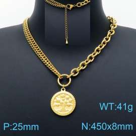 SS Gold-Plating Necklace