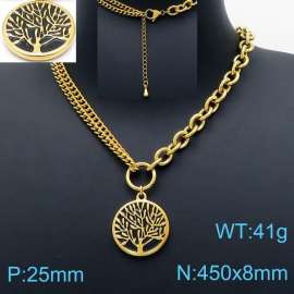 SS Gold-Plating Necklace