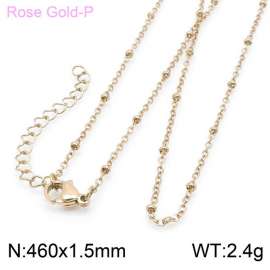 SS Rose Gold-Plating Necklace