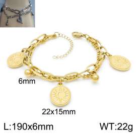 Stainless Steel Gold-plating Bracelet